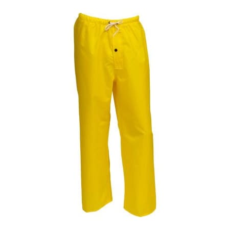 Tingley Rain Pants, Polyurethane on Nylon, Drawstring Closure, Yellow, Size 2XL P21107.2X